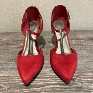 IMPO Tisha Elegant Red burgundy Women's Heels shoes sz 7.5